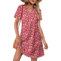 Red White Floral