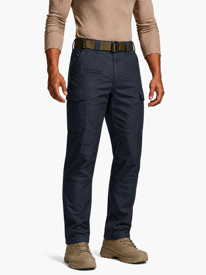 Men's Flex Stretch Tactical Pants, Water Resistant Ripstop Cargo Pants
