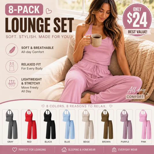Women's 2-Piece Athleisure Outfits - Polyester-Silk Fitted Summervibe Sweatsuit