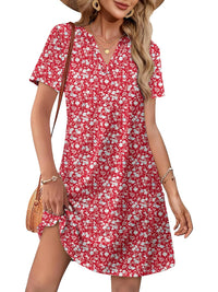 Red White Floral