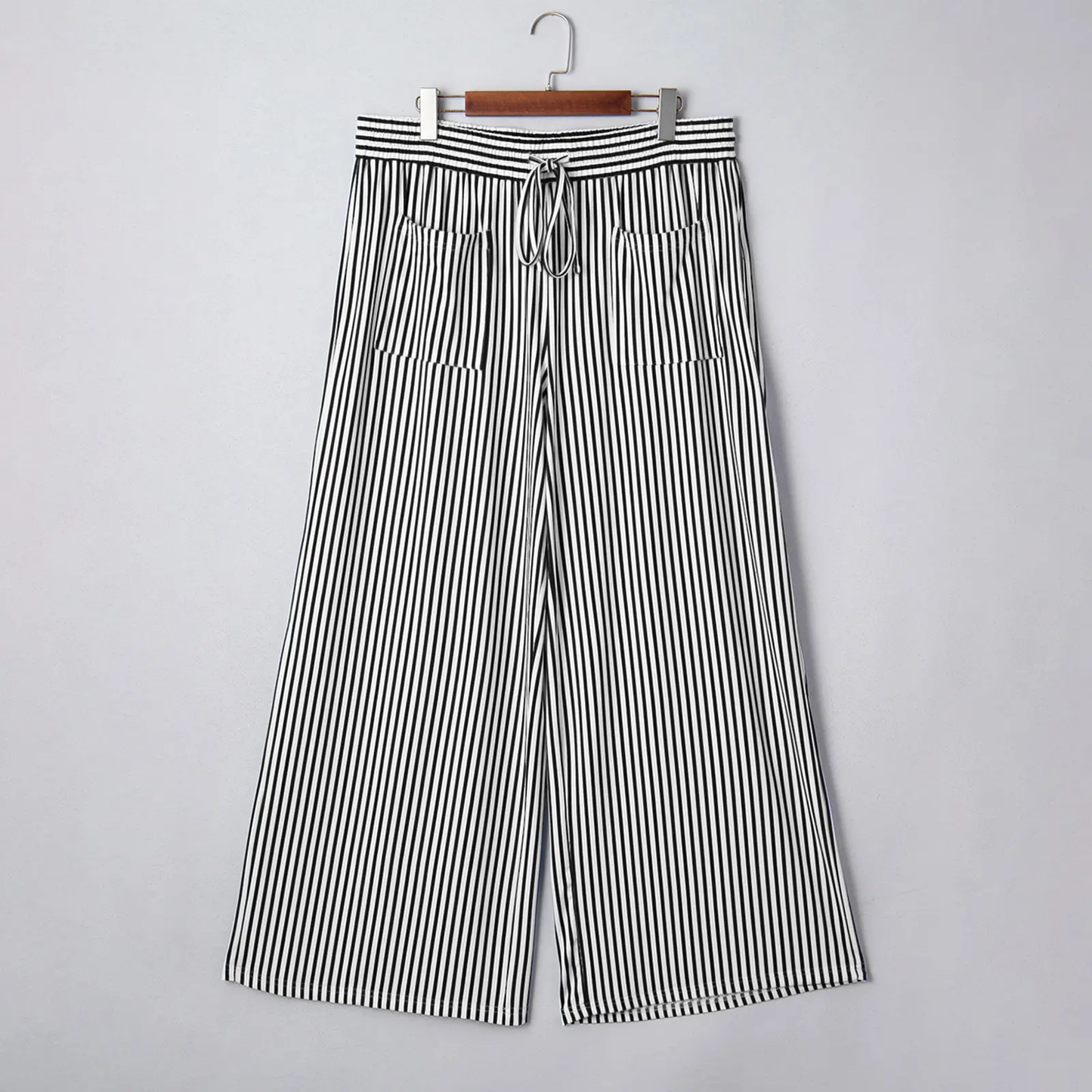 Womens Plus Size Wide Leg Pants with Pockets