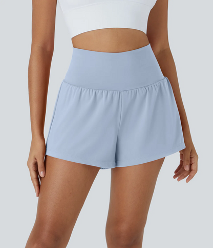 Last day promotion-Women's 2-in-1 Sports Shorts, Anti-Exposure Running Shorts With Pockets