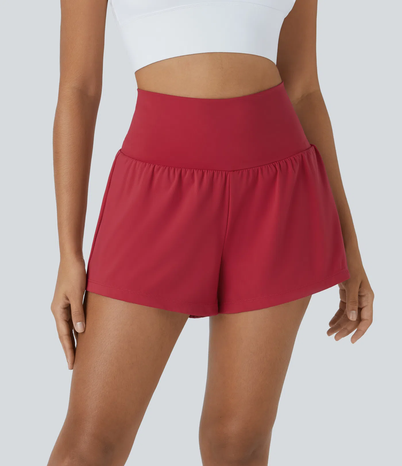 Last day promotion-Women's 2-in-1 Sports Shorts, Anti-Exposure Running Shorts With Pockets