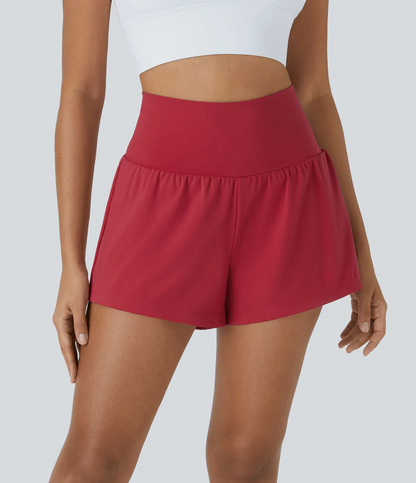 Last day promotion-Women's 2-in-1 Sports Shorts, Anti-Exposure Running Shorts With Pockets